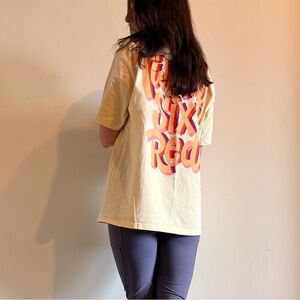 Twenty Six Red Retro Graphic Tee Yellow Orange Logo (Size Large)